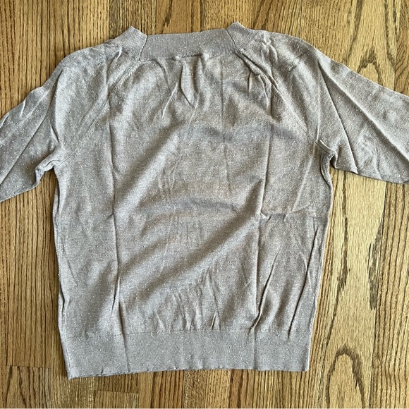 🆕 LOFT mocha tan sweater size large - Picture 7 of 8